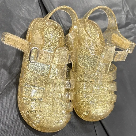 OshKosh B'gosh Glittery Gold Kids Sandals - Picture 6 of 6